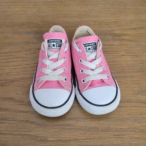 Baby girl pink converse sneakers